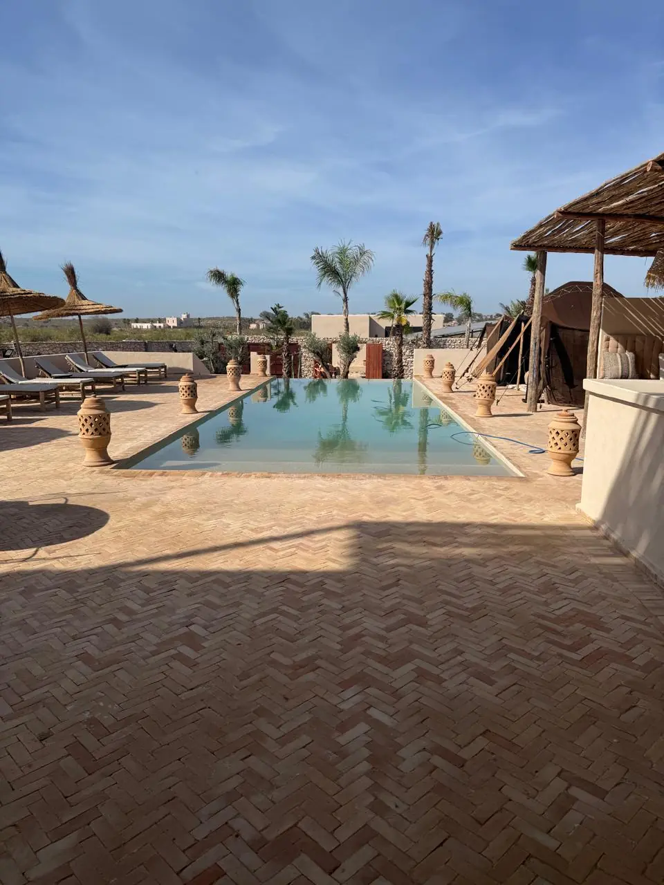 luxury swimming pool project for private villa in Essaouira