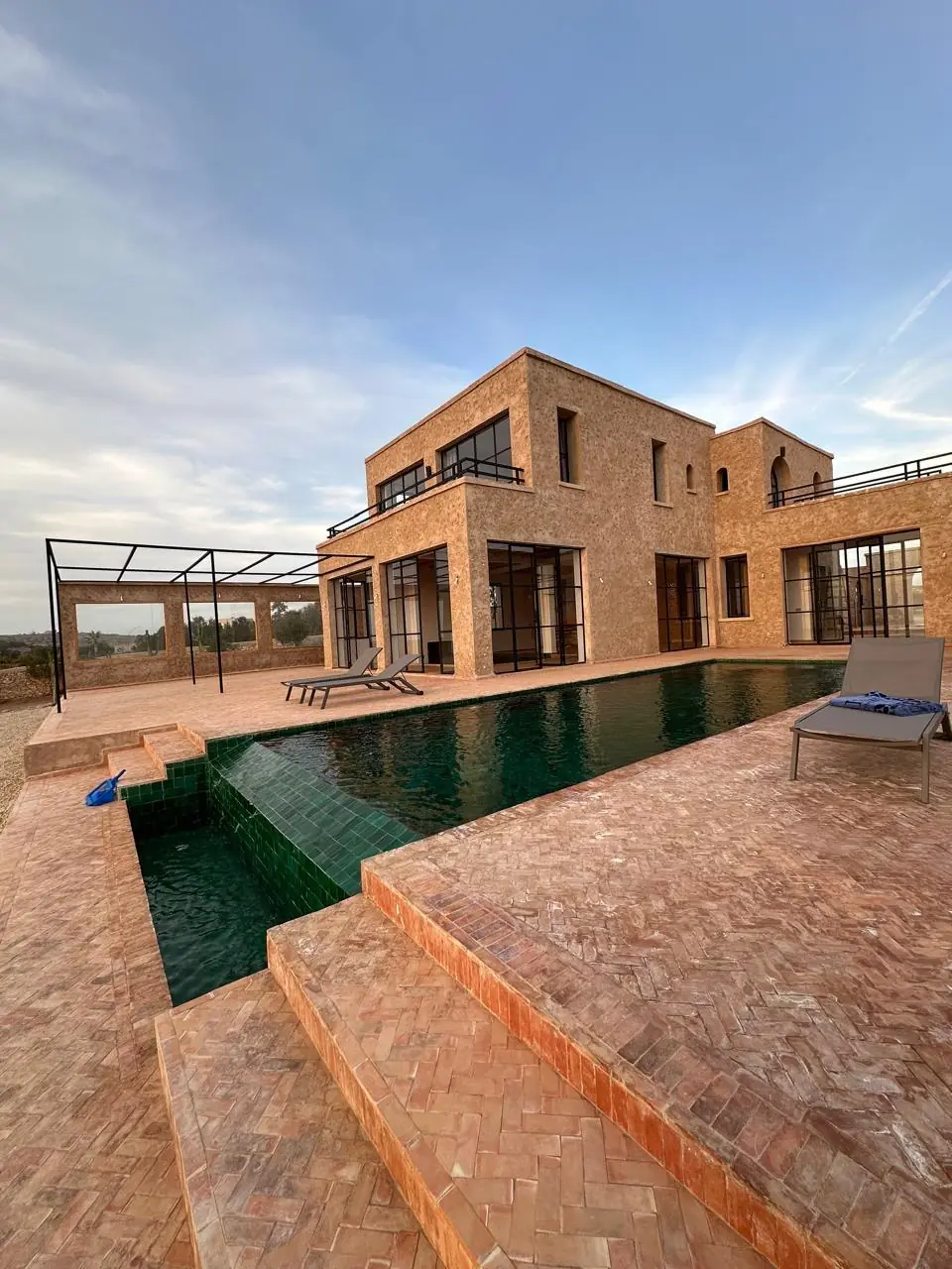 bespoke luxury swimming pool for private residence in Essaouira