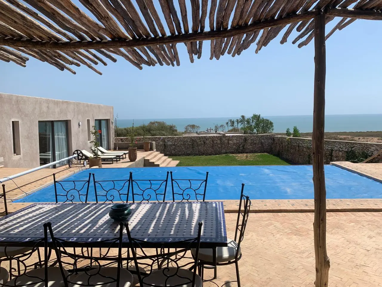modern villa construction site in Essaouira